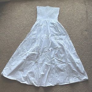 Strapless White Dress